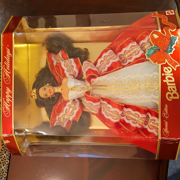 Barbie Happy Holidays Doll Special Edition 10th Anniversary Hallmark 5th in Seri